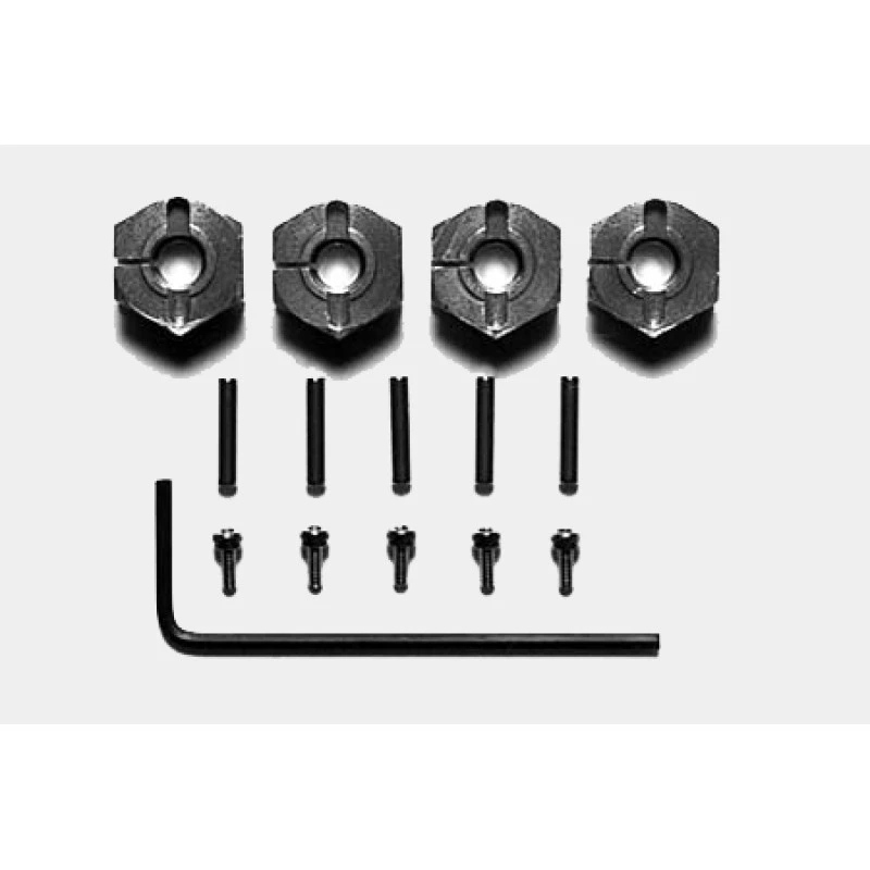 Tamiya Clamp Type Aluminum Wheel Hub (12 Mm) 3 Tamiya Clamp Type Aluminum Wheel Hub (12 Mm)